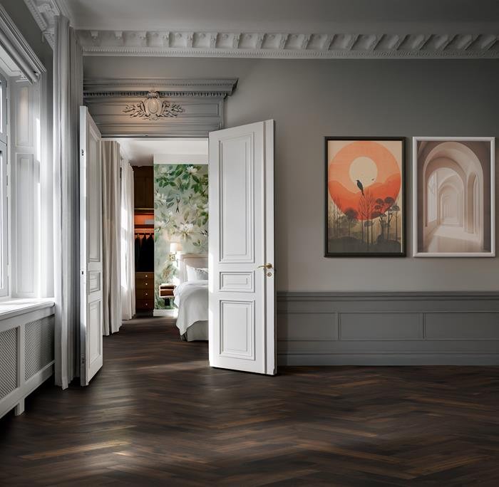 OAK HERRINGBONE CD SMOKED DARK - Ảnh 4